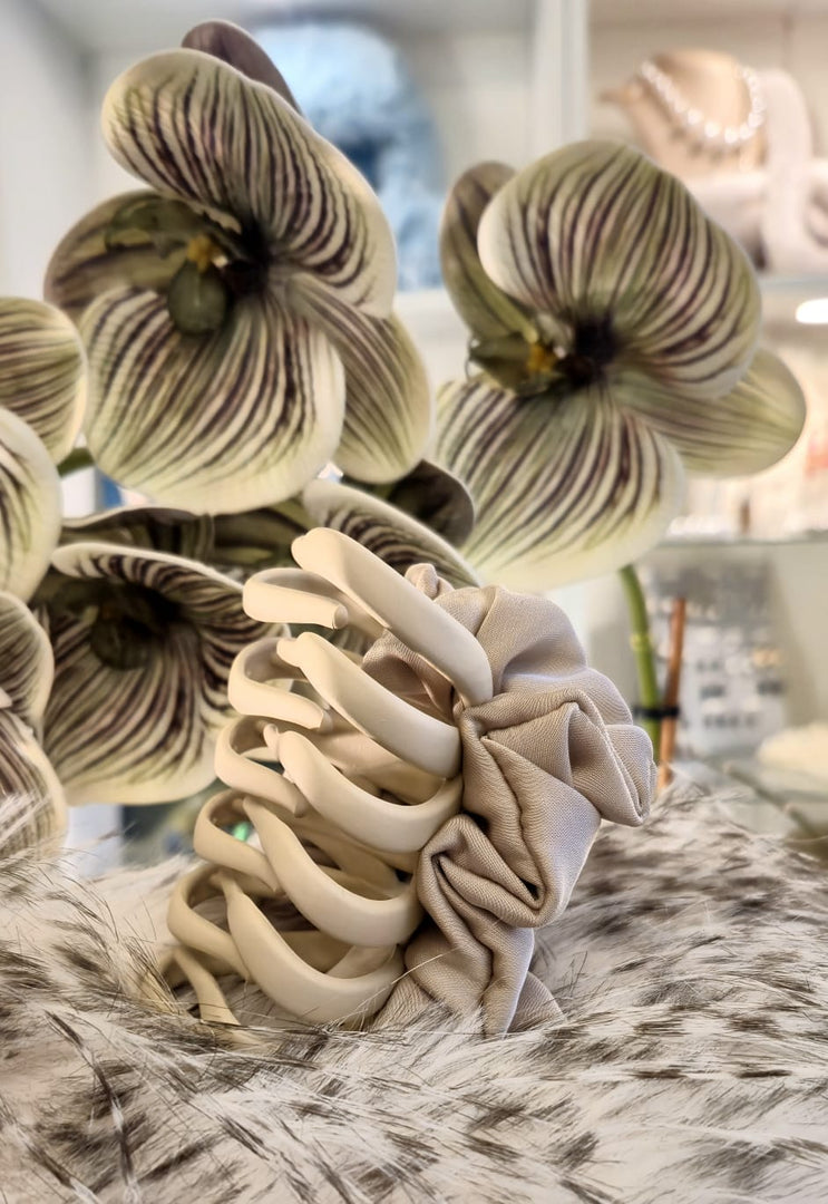 Pinza per capelli con frappa