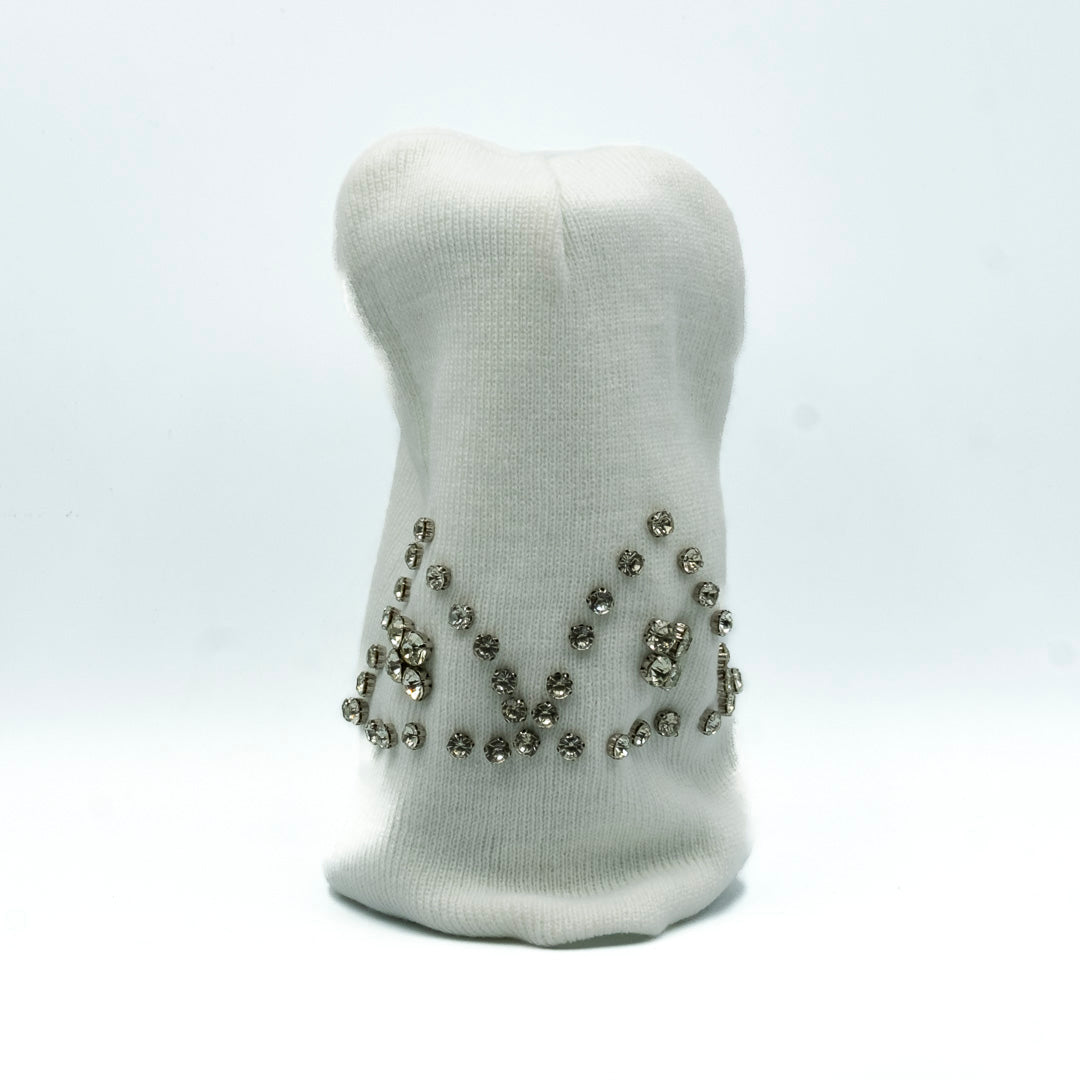 Cuffia con strass colorata