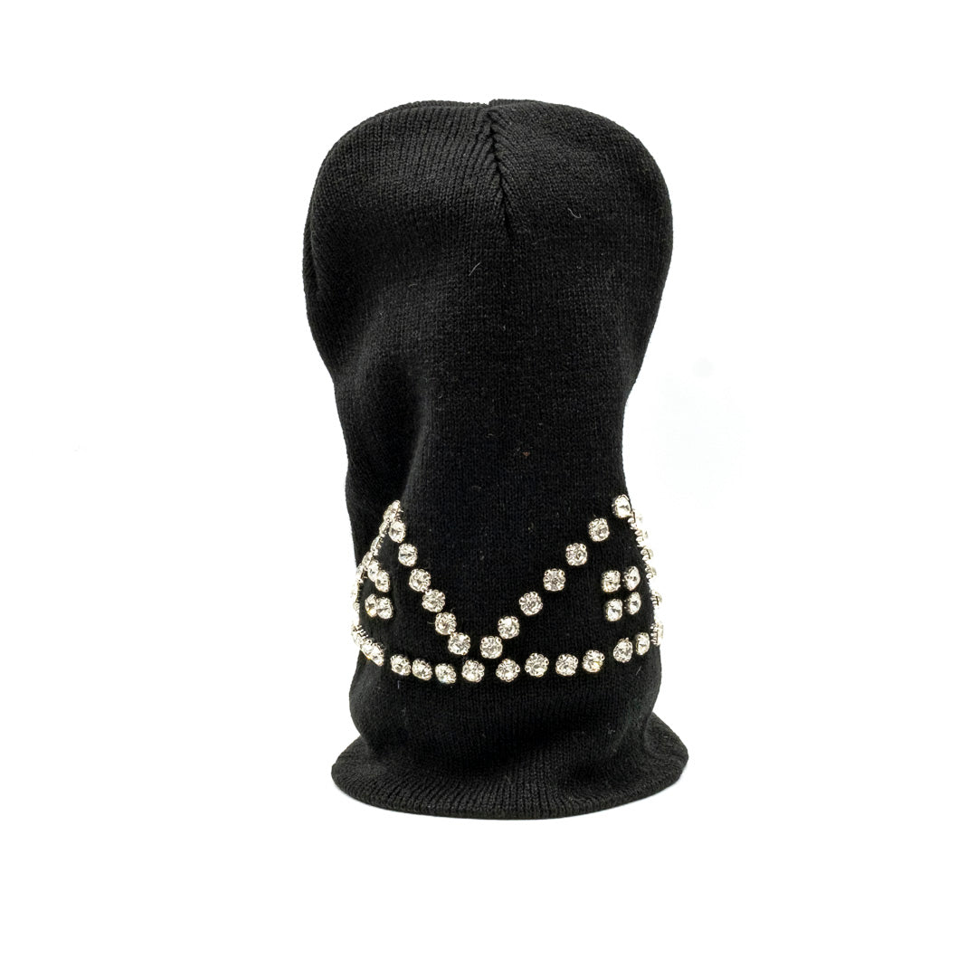 Cuffia con strass colorata