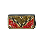 Portafoglio ricamato