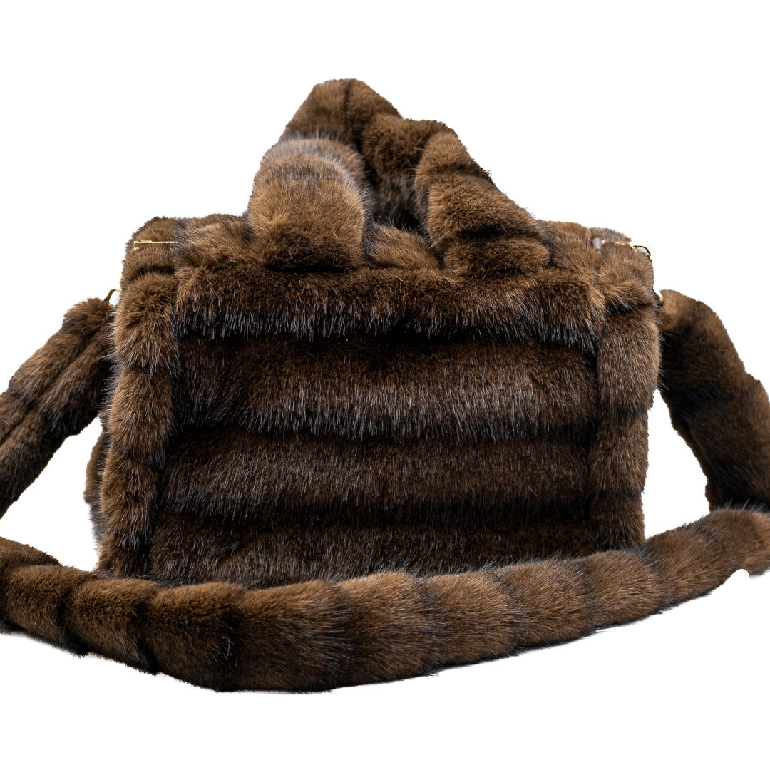 Borsa in eco pelliccia