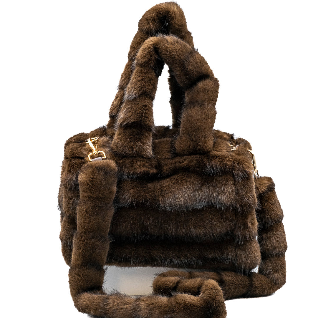 Borsa in eco pelliccia