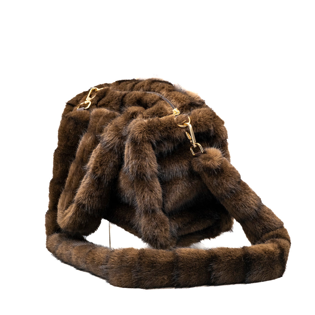 Borsa in eco pelliccia