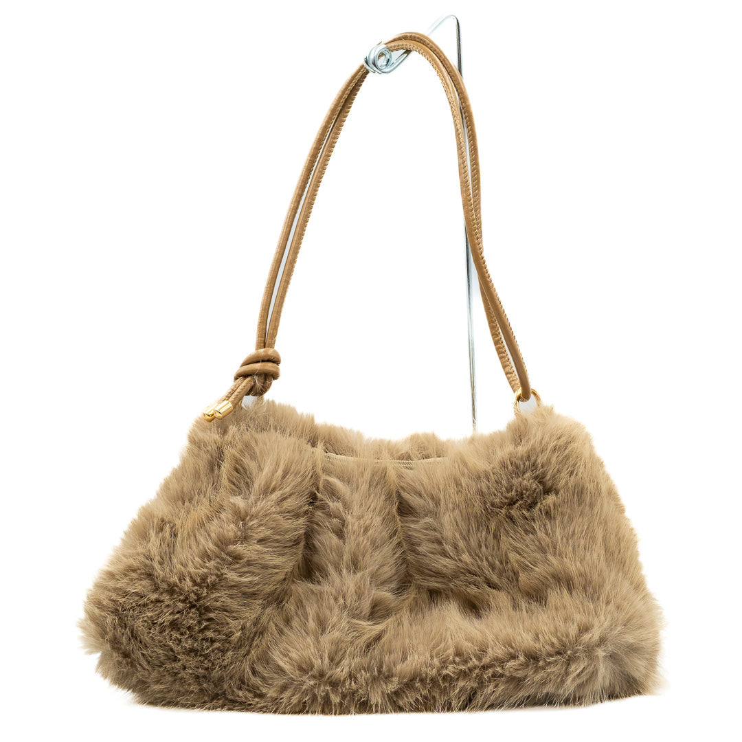 Borsa a mano eco pelliccia