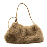 Borsa a mano eco pelliccia