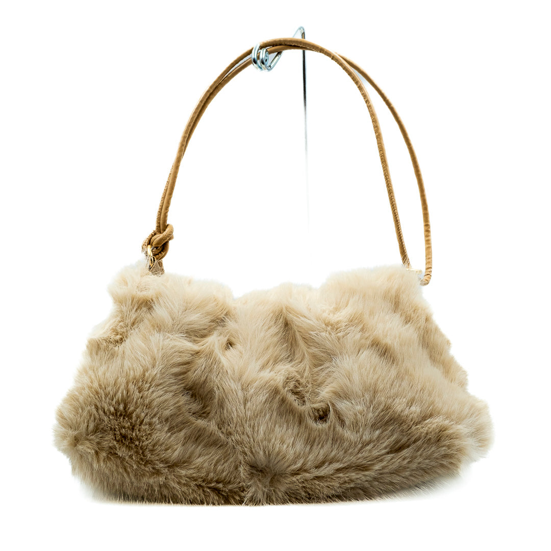 Borsa a mano eco pelliccia