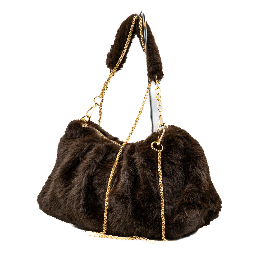 Tracolla donna eco pelliccia