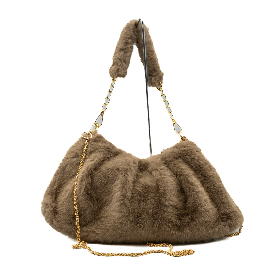 Tracolla donna eco pelliccia