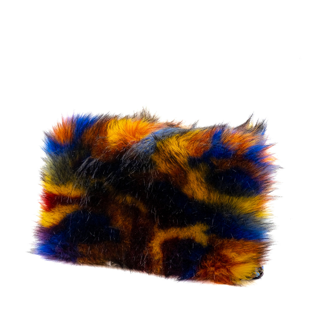 Borsa in eco pelliccia colorata