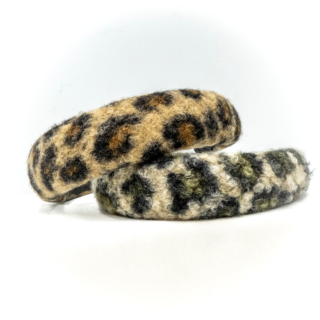 Cerchio imbottito per capelli maculato