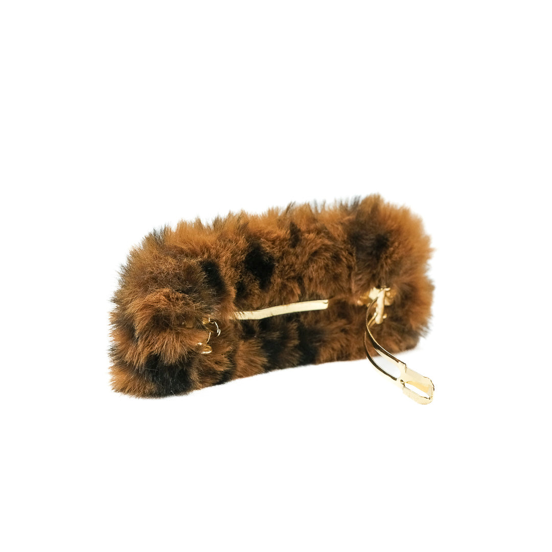 Fermaglio per capelli pelliccia maculato