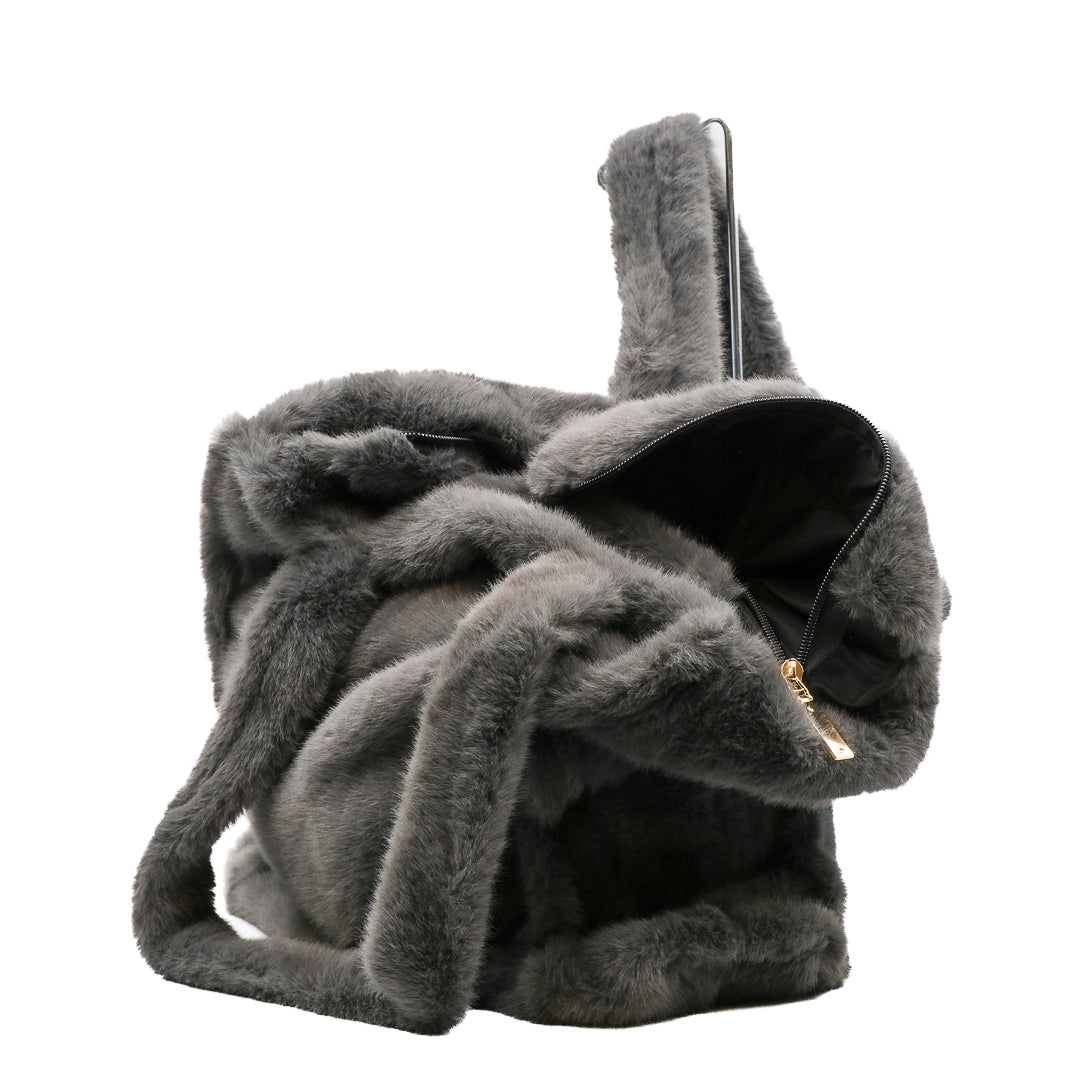 Borsa in eco pelliccia