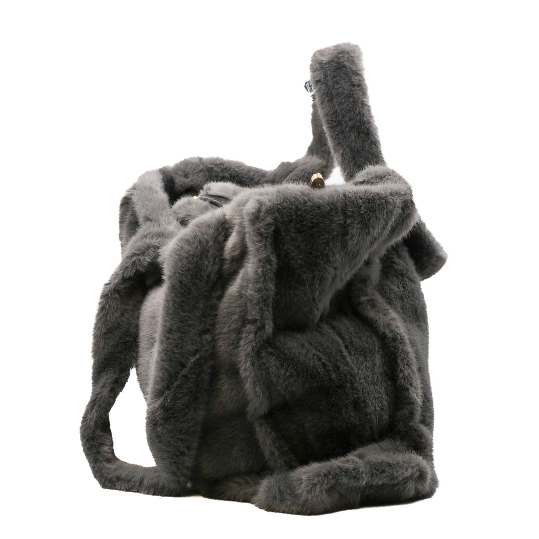 Borsa in eco pelliccia