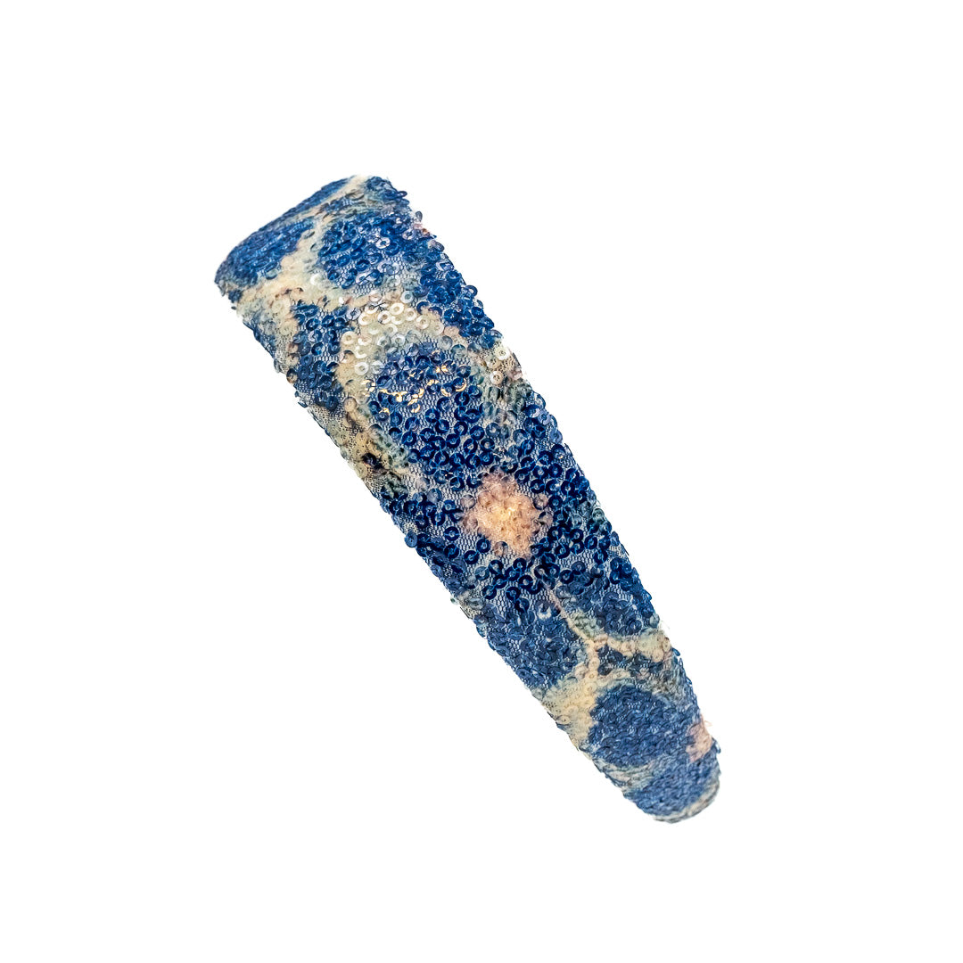 Cerchio per capelli in paillettes fiori