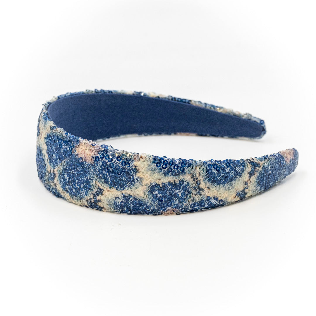 Cerchio per capelli in paillettes fiori