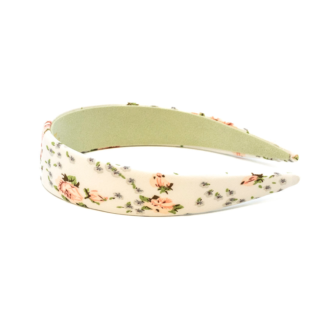 Cerchio per capelli tessuto fiori