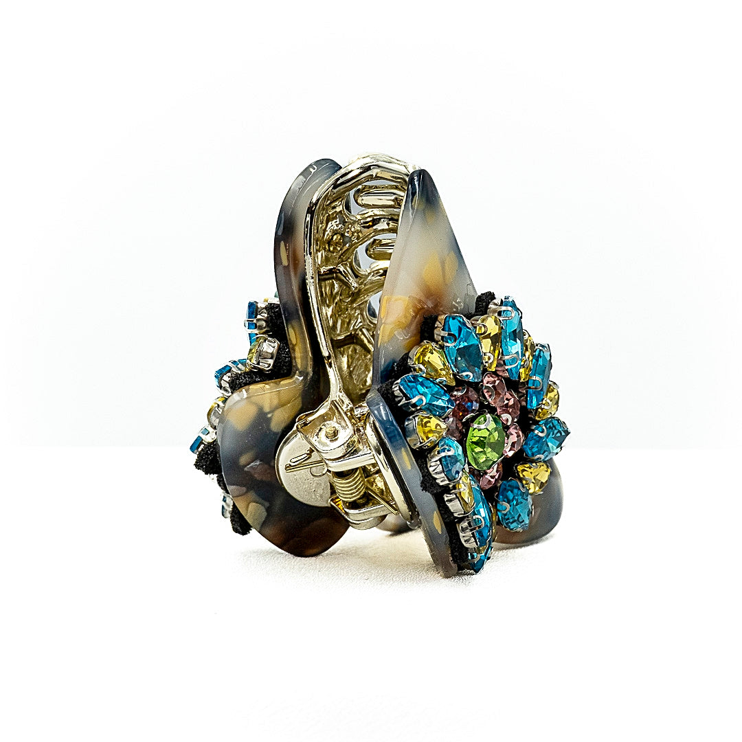 Pinza per capelli con ricamo