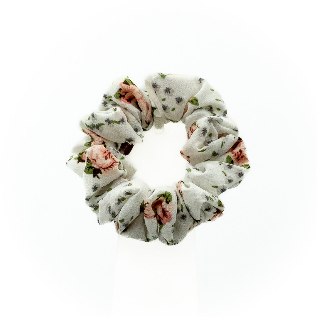 Elastico floreale bianco