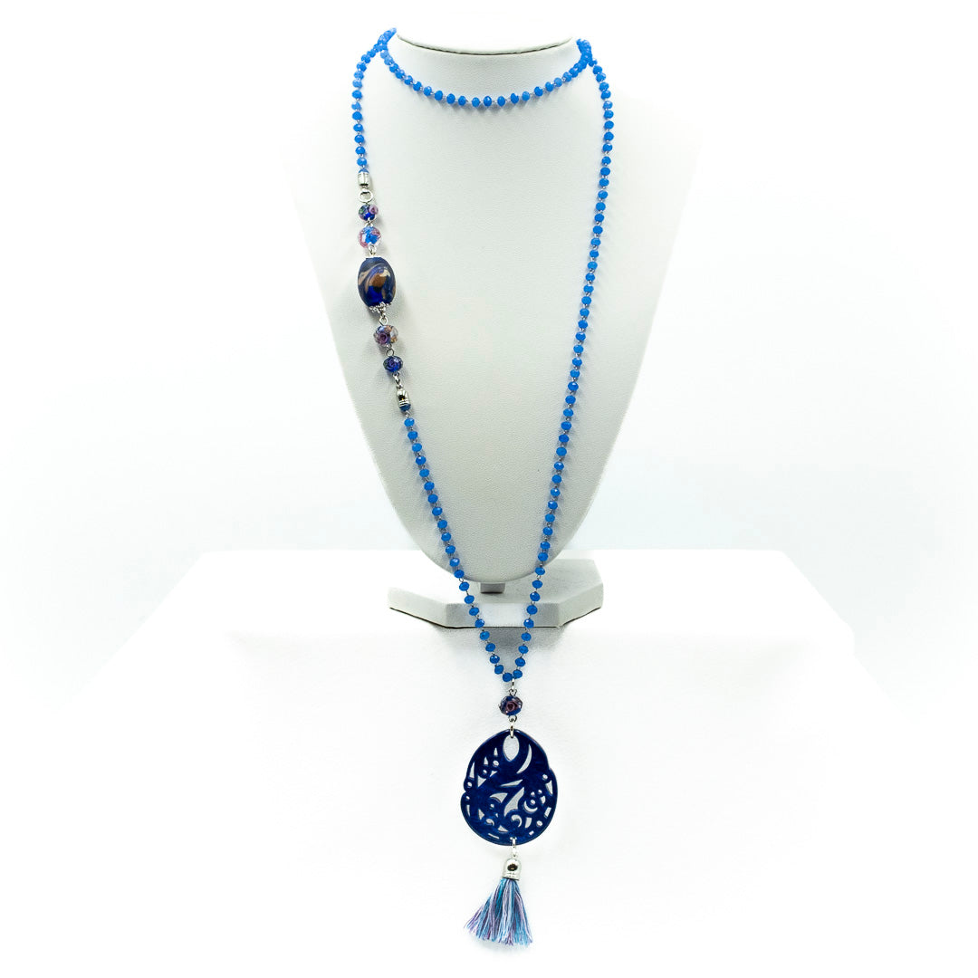 Collana con murrine e acetato