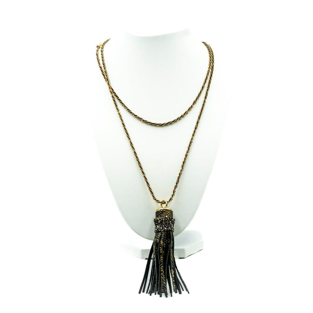 Collana con pendente frange