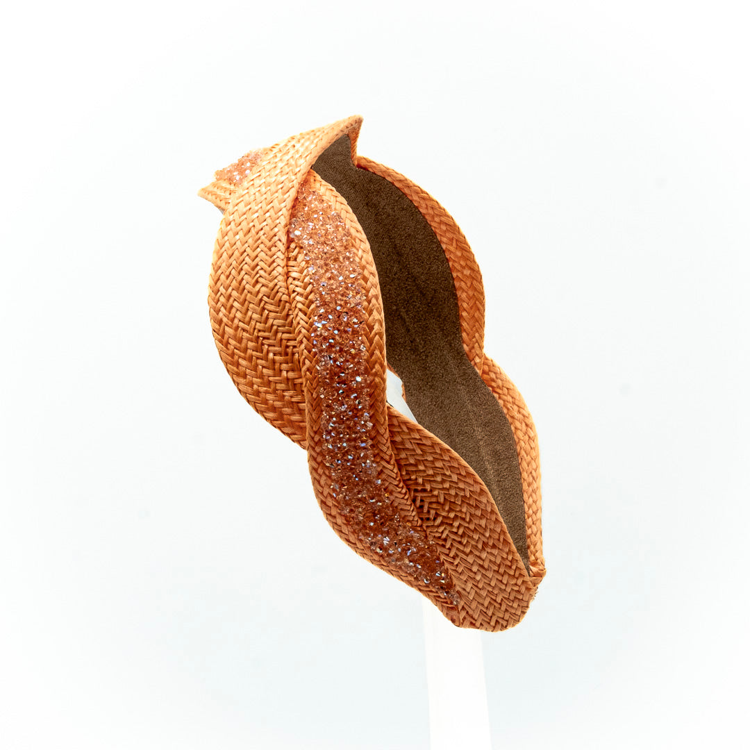 Cerchio in rafia intrecciato