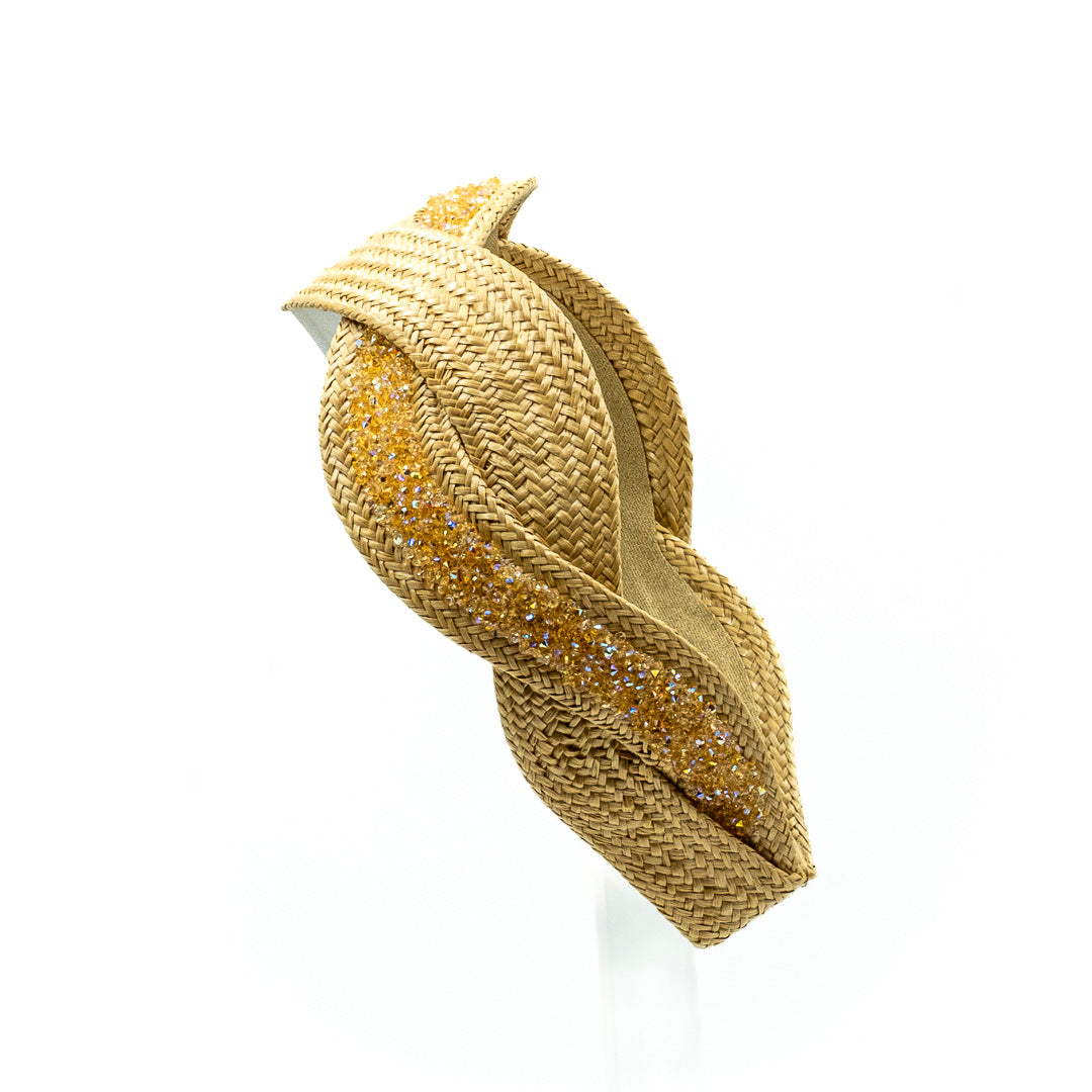 Cerchio in rafia intrecciato