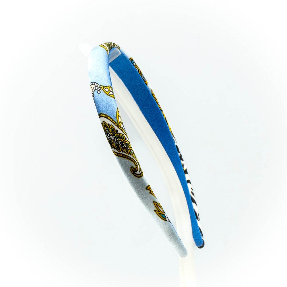 Cerchietto raso con ghirigori e animalier